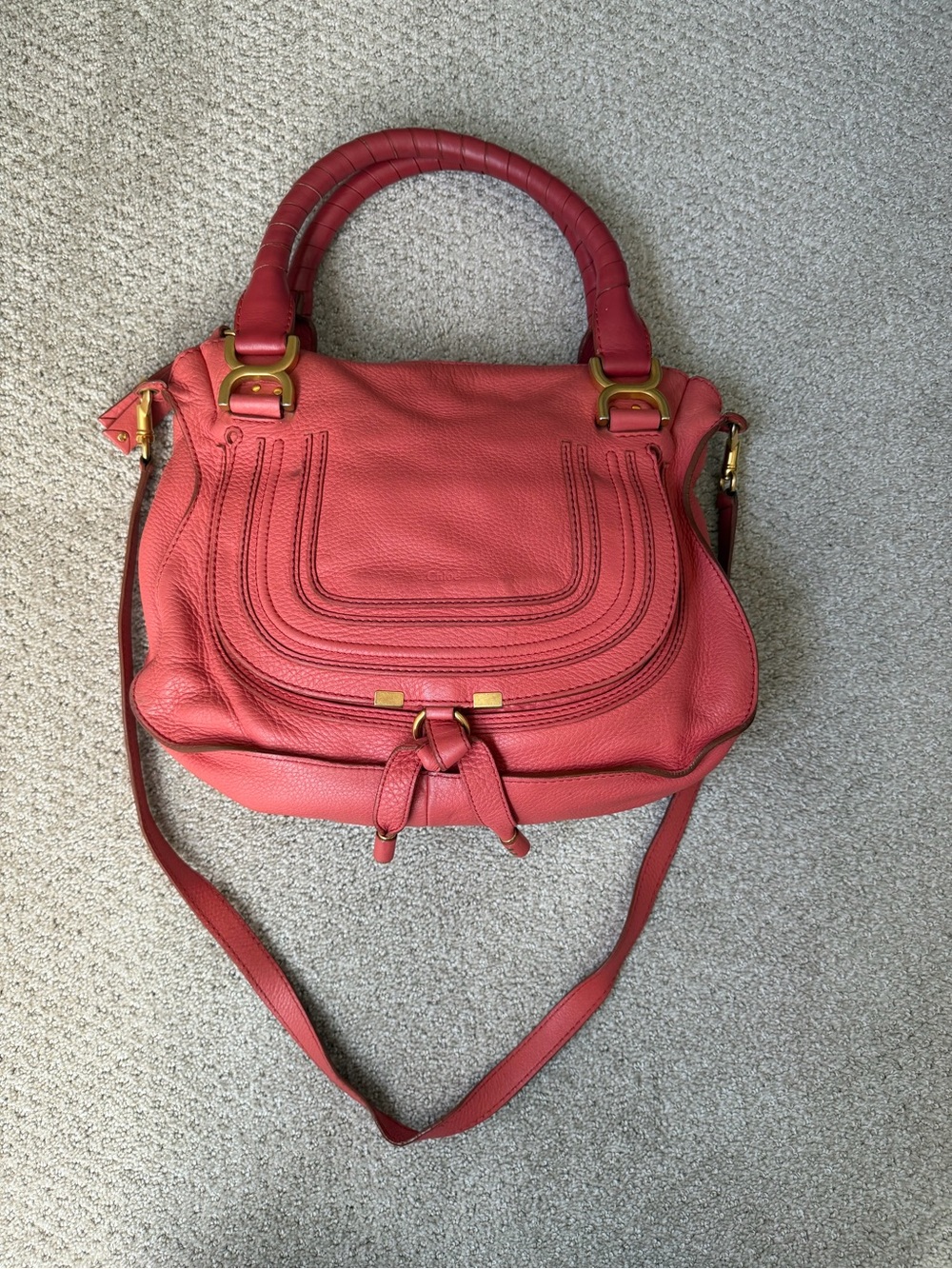 Chloe Marcie Bag - Coral